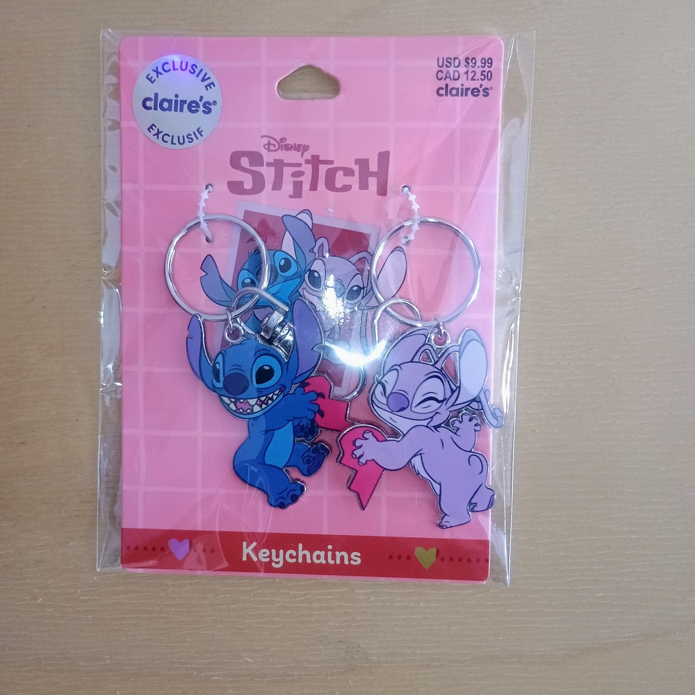 Disney Lilo And Stitch Character Keychain Set
